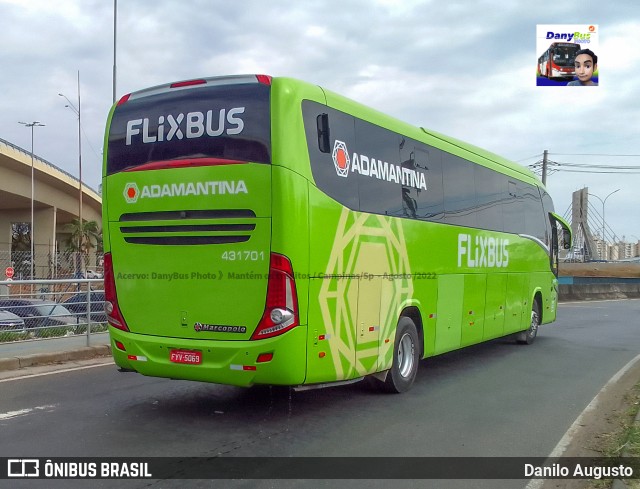FlixBus Transporte e Tecnologia do Brasil 431701 na cidade de Campinas, São Paulo, Brasil, por Danilo Augusto. Número da foto: #10306494.