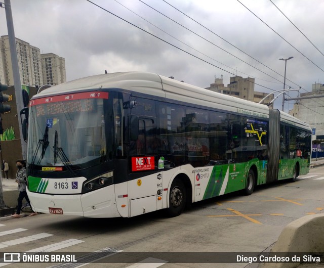Next Mobilidade - ABC Sistema de Transporte 8163 na cidade de São Bernardo do Campo, São Paulo, Brasil, por Diego Cardoso da Silva. Número da foto: #10306513.