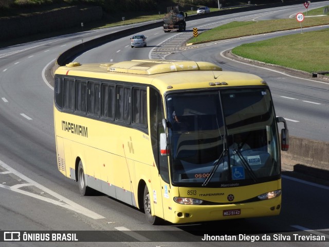 Viação Itapemirim 8513 na cidade de Lavrinhas, São Paulo, Brasil, por Jhonatan Diego da Silva Trevisan. Número da foto: #10309106.