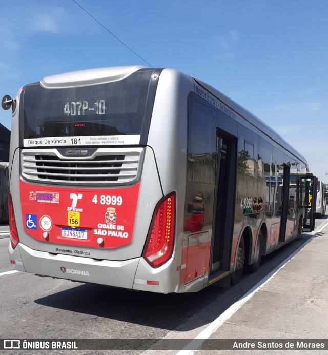 Express Transportes Urbanos Ltda 4 8999 na cidade de São Paulo, São Paulo, Brasil, por Andre Santos de Moraes. Número da foto: #10310302.