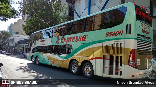 Expressa Turismo 55200 na cidade de Belo Horizonte, Minas Gerais, Brasil, por Nilson Brandão Alves. ID da foto: 10310559.