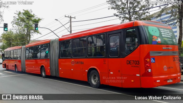 Empresa Cristo Rei > CCD Transporte Coletivo DE703 na cidade de Curitiba, Paraná, Brasil, por Lucas Weber Calizario. ID da foto: 10309447.