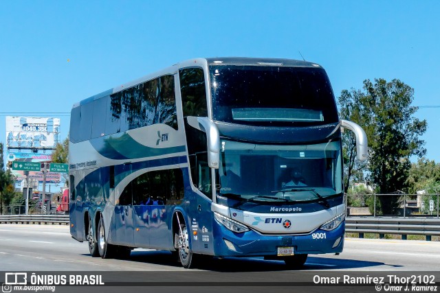 ETN - Enlaces Terrestres Nacionales 9001 na cidade de Huehuetoca, Estado de México, México, por Omar Ramírez Thor2102. Número da foto: #10311548.