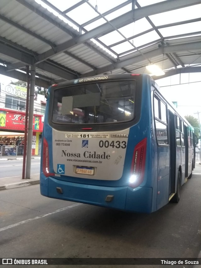 Viação Cidade de Caieiras 00433 na cidade de Franco da Rocha, São Paulo, Brasil, por Thiago de Souza. Número da foto: #10312838.