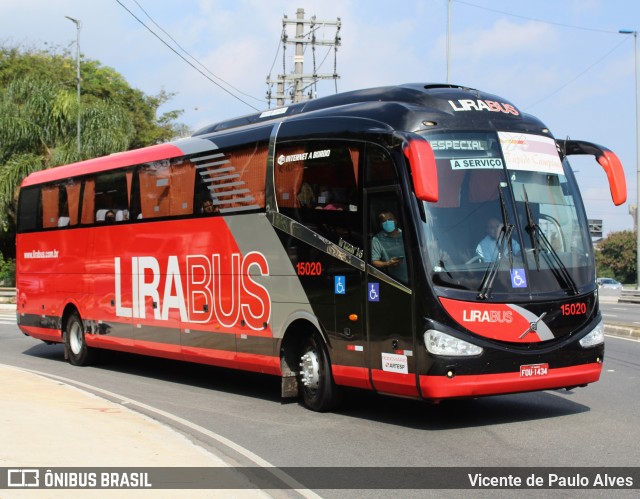 Lirabus 15020 na cidade de São Paulo, São Paulo, Brasil, por Vicente de Paulo Alves. Número da foto: #10312203.
