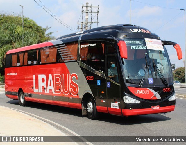 Lirabus 15020 na cidade de São Paulo, São Paulo, Brasil, por Vicente de Paulo Alves. ID da foto: 10312203.