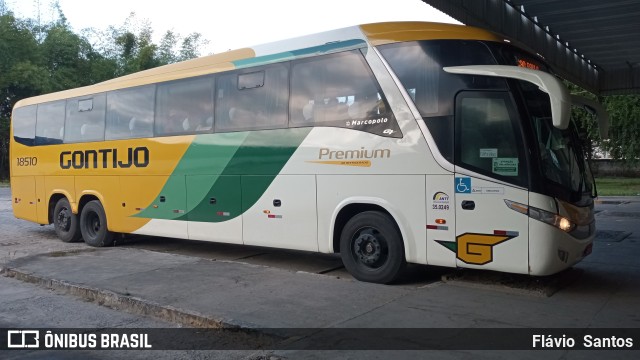 Empresa Gontijo de Transportes 18510 na cidade de Cruz das Almas, Bahia, Brasil, por Flávio  Santos. Número da foto: #10312685.