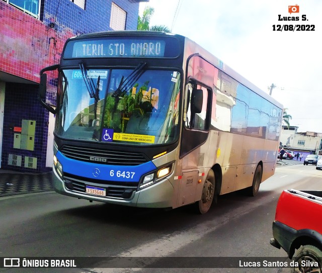 Transwolff Transportes e Turismo 6 6437 na cidade de São Paulo, São Paulo, Brasil, por Lucas Santos da Silva. Número da foto: #10312475.