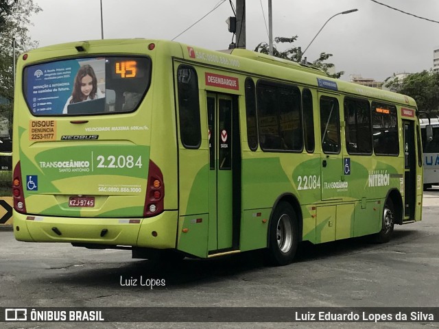 Santo Antônio Transportes Niterói 2.2.084 na cidade de Niterói, Rio de Janeiro, Brasil, por Luiz Eduardo Lopes da Silva. ID da foto: 10311932.