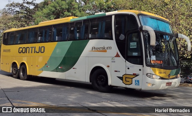 Empresa Gontijo de Transportes 14695 na cidade de São Paulo, São Paulo, Brasil, por Hariel Bernades. ID da foto: 10313159.