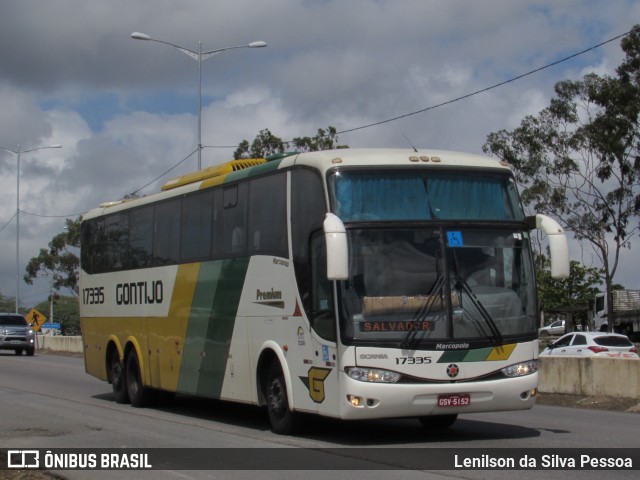 Empresa Gontijo de Transportes 17335 na cidade de Caruaru, Pernambuco, Brasil, por Lenilson da Silva Pessoa. ID da foto: 10312801.