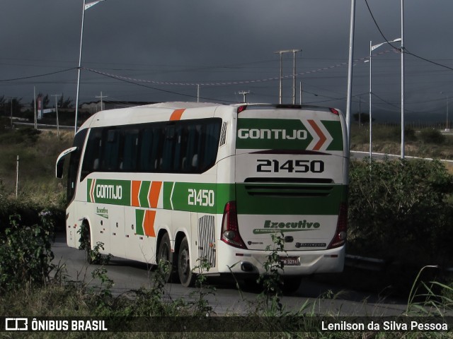 Empresa Gontijo de Transportes 21450 na cidade de Caruaru, Pernambuco, Brasil, por Lenilson da Silva Pessoa. ID da foto: 10312920.