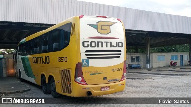Empresa Gontijo de Transportes 18510 na cidade de Cruz das Almas, Bahia, Brasil, por Flávio  Santos. Número da foto: #10312673.