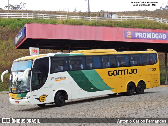 Empresa Gontijo de Transportes 14400 na cidade de João Monlevade, Minas Gerais, Brasil, por Antonio Carlos Fernandes. ID da foto: 10312701.