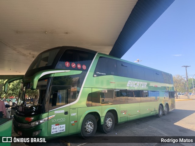 Eucatur - Empresa União Cascavel de Transportes e Turismo 5307 na cidade de Jaru, Rondônia, Brasil, por Rodrigo Matos. ID da foto: 10312398.