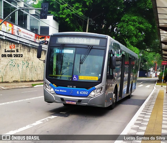 Viação Paratodos > São Jorge > Metropolitana São Paulo > Mobibrasil 6 4392 na cidade de São Paulo, São Paulo, Brasil, por Lucas Santos da Silva. Número da foto: #10312480.