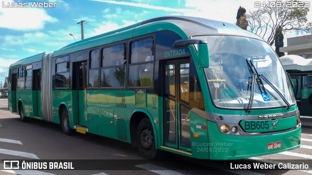 Transporte Coletivo Glória BB605 na cidade de Curitiba, Paraná, Brasil, por Lucas Weber Calizario. Número da foto: #10315142.