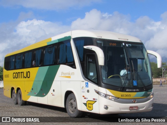 Empresa Gontijo de Transportes 18365 na cidade de Caruaru, Pernambuco, Brasil, por Lenilson da Silva Pessoa. ID da foto: 10312640.