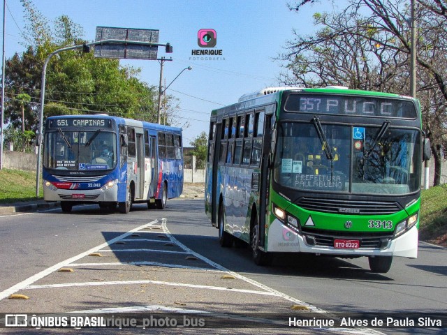 VB Transportes e Turismo 3313 na cidade de Campinas, São Paulo, Brasil, por Henrique Alves de Paula Silva. Número da foto: #10312393.
