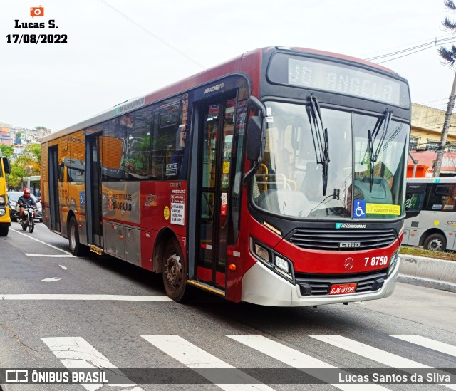 Transwolff Transportes e Turismo 7 8750 na cidade de São Paulo, São Paulo, Brasil, por Lucas Santos da Silva. Número da foto: #10312499.