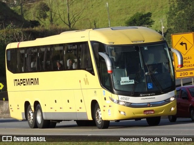 Viação Itapemirim 60507 na cidade de Lavrinhas, São Paulo, Brasil, por Jhonatan Diego da Silva Trevisan. ID da foto: 10313589.