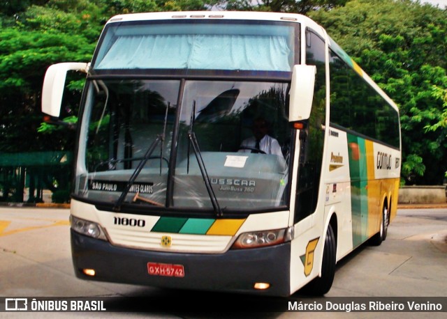 Empresa Gontijo de Transportes 11800 na cidade de São Paulo, São Paulo, Brasil, por Márcio Douglas Ribeiro Venino. ID da foto: 10314906.