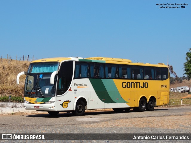 Empresa Gontijo de Transportes 14110 na cidade de João Monlevade, Minas Gerais, Brasil, por Antonio Carlos Fernandes. ID da foto: 10312692.