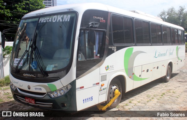 VLS - Viação Litoral Sul 11115 na cidade de Belém, Pará, Brasil, por Fabio Soares. Número da foto: #10311937.