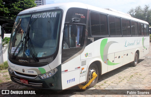 VLS - Viação Litoral Sul 11115 na cidade de Belém, Pará, Brasil, por Fabio Soares. ID da foto: 10311937.