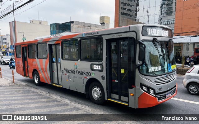 Viação Osasco 0915 na cidade de Osasco, São Paulo, Brasil, por Francisco Ivano. Número da foto: #10313785.