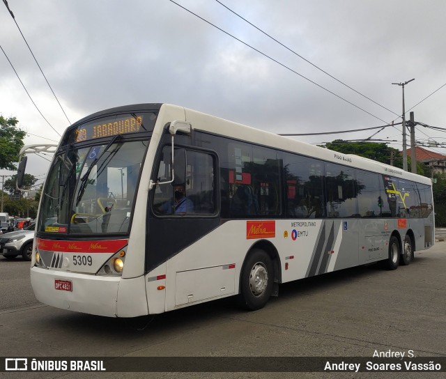 Metra - Sistema Metropolitano de Transporte 5309 na cidade de São Paulo, São Paulo, Brasil, por Andrey  Soares Vassão. ID da foto: 10315882.