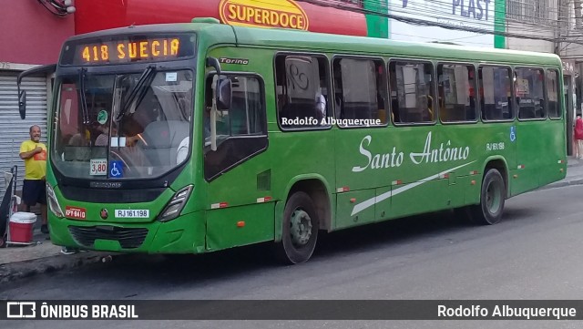 Transportes Santo Antônio RJ 161.198 na cidade de Duque de Caxias, Rio de Janeiro, Brasil, por Rodolfo Albuquerque. Número da foto: #10315565.