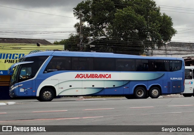 Viação Águia Branca RJ 544.023 na cidade de Vitória, Espírito Santo, Brasil, por Sergio Corrêa. ID da foto: 10316452.