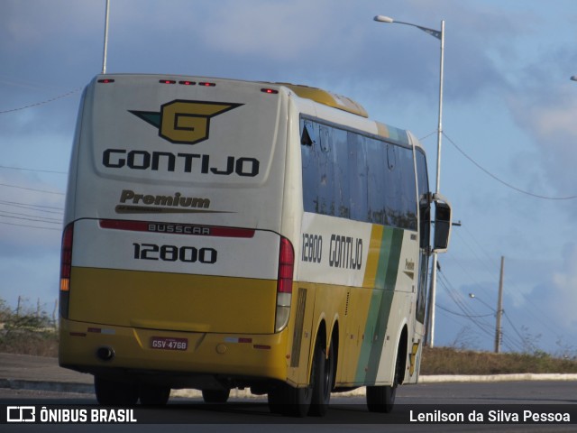 Empresa Gontijo de Transportes 12800 na cidade de Caruaru, Pernambuco, Brasil, por Lenilson da Silva Pessoa. ID da foto: 10317294.