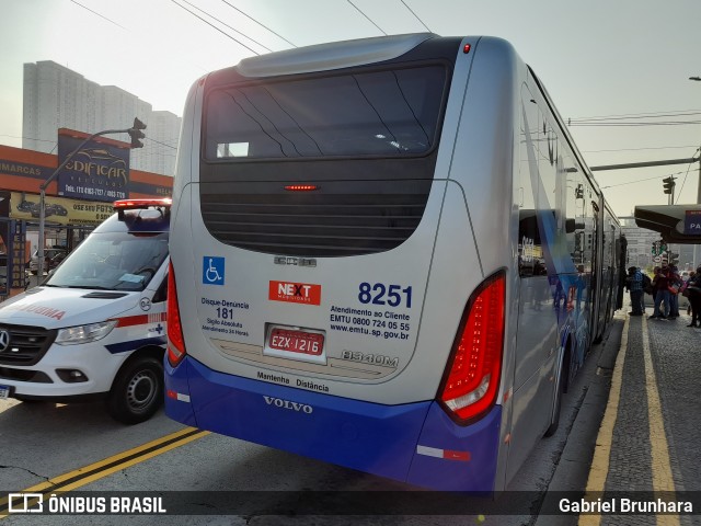 Next Mobilidade - ABC Sistema de Transporte 8251 na cidade de São Bernardo do Campo, São Paulo, Brasil, por Gabriel Brunhara. ID da foto: 10316079.