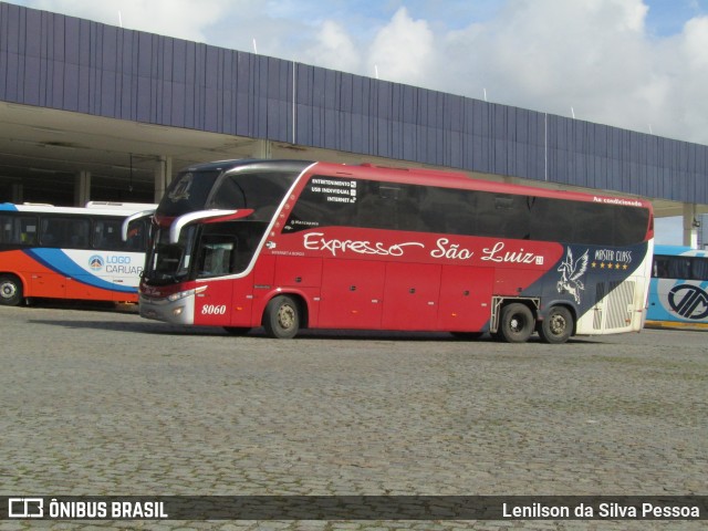 Expresso São Luiz 8060 na cidade de Caruaru, Pernambuco, Brasil, por Lenilson da Silva Pessoa. Número da foto: #10317673.
