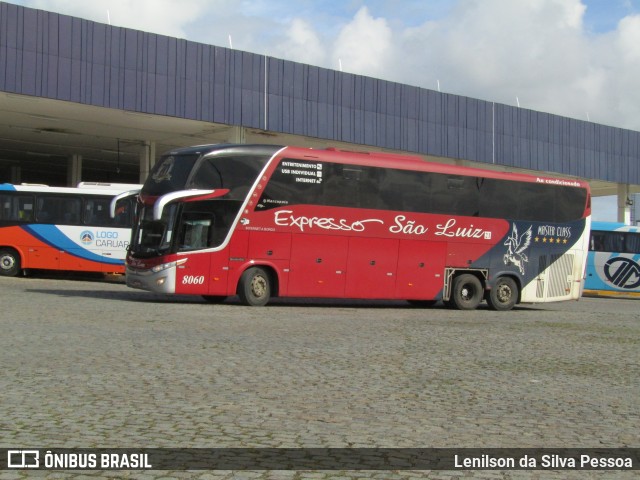 Expresso São Luiz 8060 na cidade de Caruaru, Pernambuco, Brasil, por Lenilson da Silva Pessoa. ID da foto: 10317673.