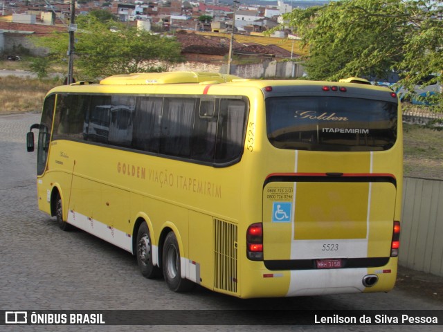 Viação Itapemirim 5523 na cidade de Caruaru, Pernambuco, Brasil, por Lenilson da Silva Pessoa. ID da foto: 10316964.