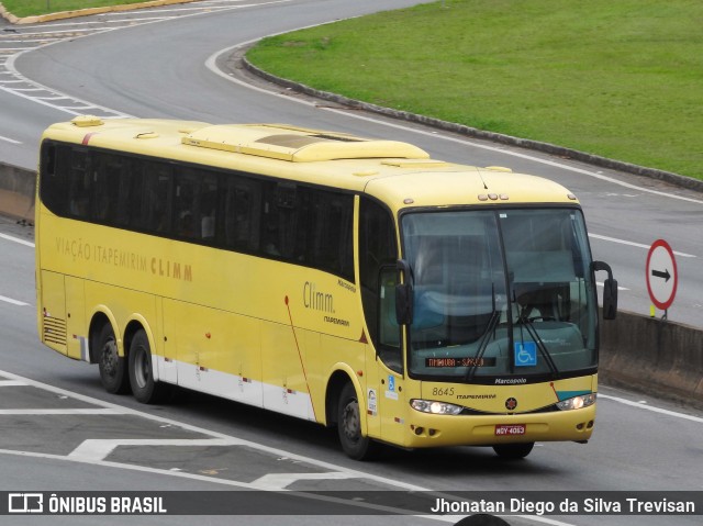 Viação Itapemirim 8845 na cidade de Lavrinhas, São Paulo, Brasil, por Jhonatan Diego da Silva Trevisan. Número da foto: #10317186.