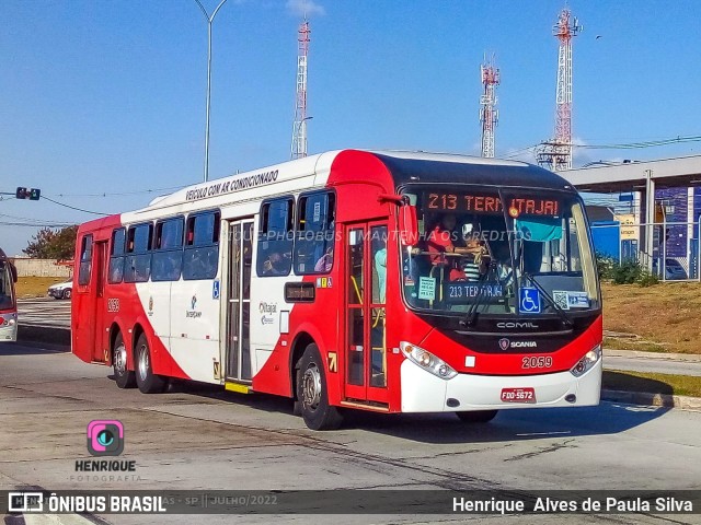 Itajaí Transportes Coletivos 2059 na cidade de Campinas, São Paulo, Brasil, por Henrique Alves de Paula Silva. Número da foto: #10315737.