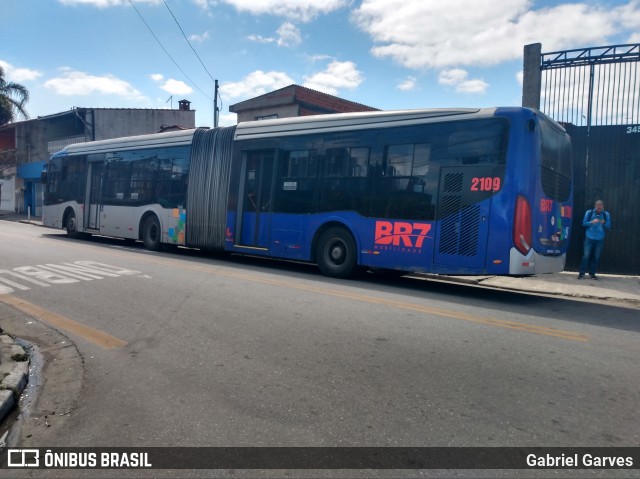 BR7 Mobilidade 2109 na cidade de São Bernardo do Campo, São Paulo, Brasil, por Gabriel Garves. ID da foto: 10317169.