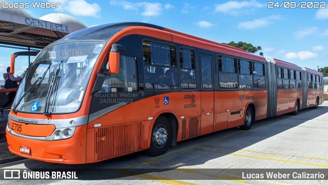 Araucária Transportes Coletivos LE705 na cidade de Curitiba, Paraná, Brasil, por Lucas Weber Calizario. ID da foto: 10316371.