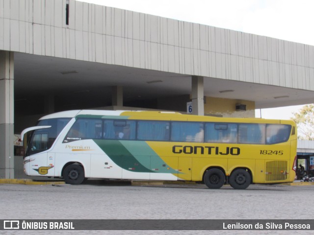 Empresa Gontijo de Transportes 18245 na cidade de Caruaru, Pernambuco, Brasil, por Lenilson da Silva Pessoa. ID da foto: 10317652.