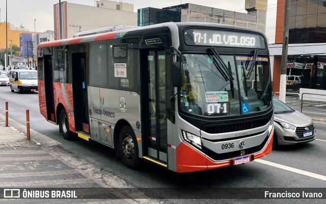 Viação Osasco 0936 na cidade de Osasco, São Paulo, Brasil, por Francisco Ivano. Número da foto: #10316017.