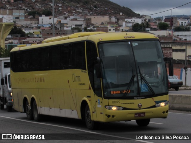 Viação Itapemirim 8805 na cidade de Caruaru, Pernambuco, Brasil, por Lenilson da Silva Pessoa. ID da foto: 10316980.