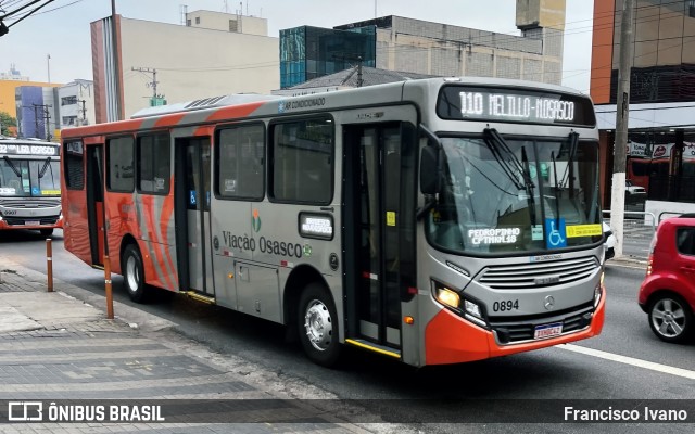 Viação Osasco 0894 na cidade de Osasco, São Paulo, Brasil, por Francisco Ivano. ID da foto: 10315994.