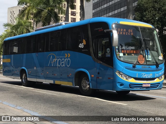 Viação Nossa Senhora do Amparo RJ 186.011 na cidade de Rio de Janeiro, Rio de Janeiro, Brasil, por Luiz Eduardo Lopes da Silva. ID da foto: 10315762.