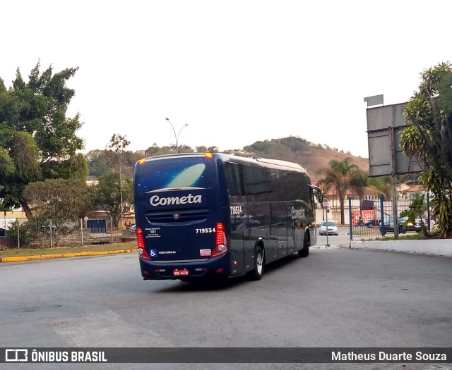 Viação Cometa 719534 na cidade de Guaratinguetá, São Paulo, Brasil, por Matheus Duarte Souza. ID da foto: 10316037.