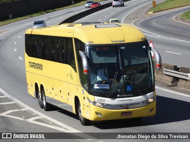 Viação Itapemirim 60819 na cidade de Lavrinhas, São Paulo, Brasil, por Jhonatan Diego da Silva Trevisan. ID da foto: 10317057.