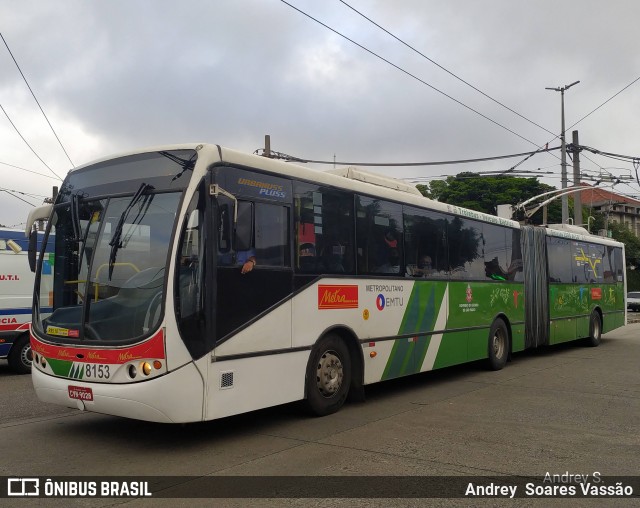 Metra - Sistema Metropolitano de Transporte 8153 na cidade de São Paulo, São Paulo, Brasil, por Andrey  Soares Vassão. ID da foto: 10315875.